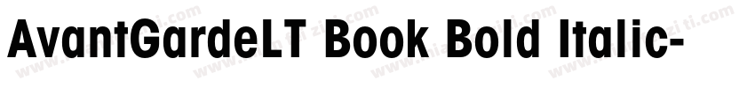 AvantGardeLT Book Bold Italic字体转换